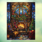 Weihnachtsglas-Fensterverkleidung Fensteraufkleber (Blatt 3)