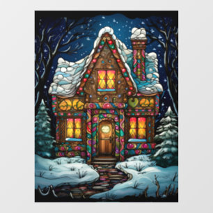 Weihnachtsglas-Fensterverkleidung Fensteraufkleber