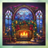 Weihnachtsglas-Fensterverkleidung Fensteraufkleber (Blatt 3)