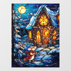 Weihnachtsglas-Fensterverkleidung Fensteraufkleber