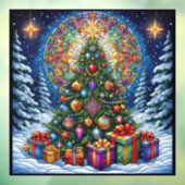 Weihnachtsglas-Fensterverkleidung Fensteraufkleber (Blatt 3)