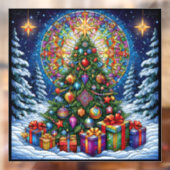 Weihnachtsglas-Fensterverkleidung Fensteraufkleber (Blatt 2)