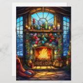 Weihnachtsglas-Karte Feiertagskarte (Vorne/Hinten)