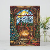 Weihnachtsglas-Karte Feiertagskarte (Stehend Vorderseite)