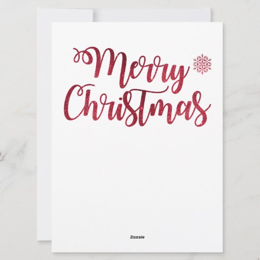 Weihnachtsglas-Karte Feiertagskarte (Rückseite)