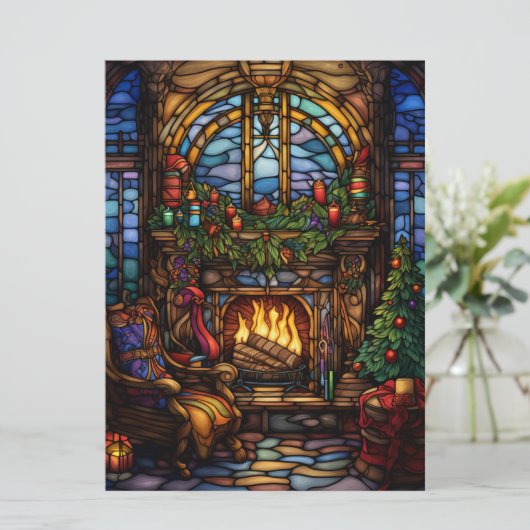 Weihnachtsglas-Karte Feiertagskarte (Stehend Vorderseite)