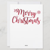 Weihnachtsglas-Karte Feiertagskarte (Rückseite)