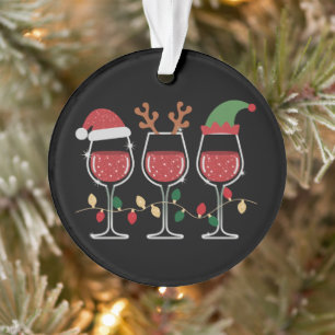 Weihnachtsglas-Lichter Weihnachten Feiertags-Trink Ornament