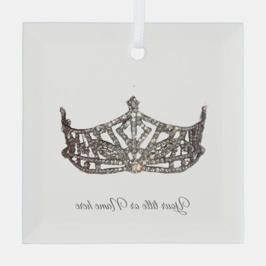 Weihnachtsglas Ornament Aus Glas (Rückseite)