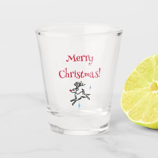 Weihnachtsglas Schnapsglas (Vorderseite)