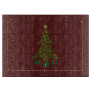 Weihnachtsglas-Schneidplatte Schneidebrett