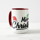 Weihnachtsglas Tasse (Vorderseite Links)