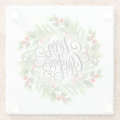 Weihnachtsglas-Untersetzer Glasuntersetzer (Rückseite)