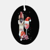 Weihnachtsglas-Weihnachtsmannmütze Ornament Aus Metall (Vorderseite links)