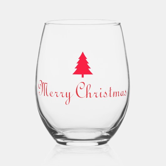 Weihnachtsglas Weinglas Ohne Stiel (Rückseite)