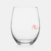 Weihnachtsglas Weinglas Ohne Stiel (Links)