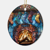 Weihnachtsgläser für Strumpf Keramik Ornament (Links)