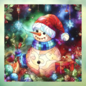 Weihnachtsglasfenster verkleidet fensteraufkleber (Blatt 3)