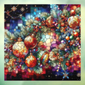 Weihnachtsglasfenster verkleidet fensteraufkleber (Blatt 3)