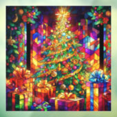 Weihnachtsglasfenster verkleidet fensteraufkleber (Blatt 3)