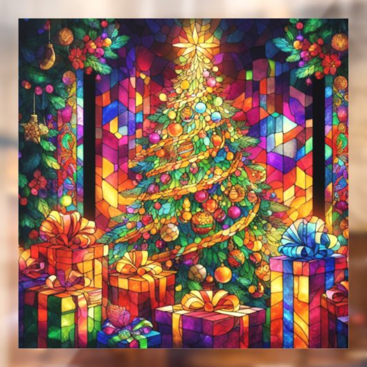 Weihnachtsglasfenster verkleidet fensteraufkleber (Blatt 2)