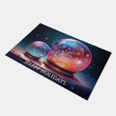 Weihnachtsglasmuff-Doormat Fußmatte (Schrägansicht)
