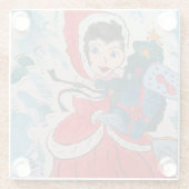 Weihnachtsglass-Untersetzer für Helfer Glasuntersetzer (Rückseite)