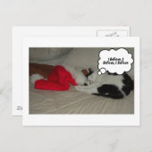 Weihnachtsglaube Feiertagspostkarte (Vorne/Hinten)