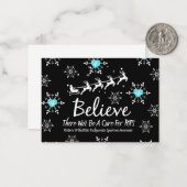 Weihnachtsglaube Thema Flache Notizkarte Mitteilungskarte (Vorderseite/Rückseite Beispiel)