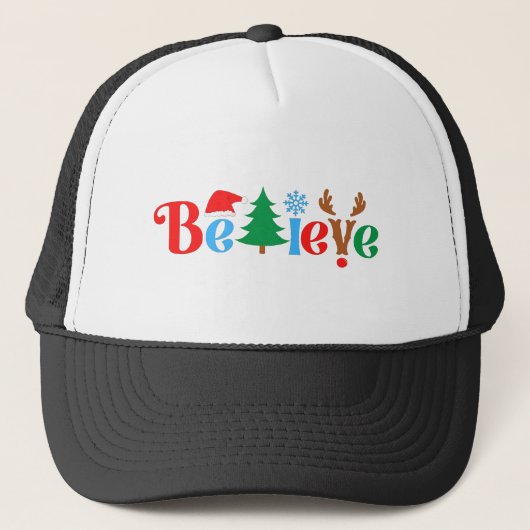 Weihnachtsglaube Truckerkappe (Vorderseite)