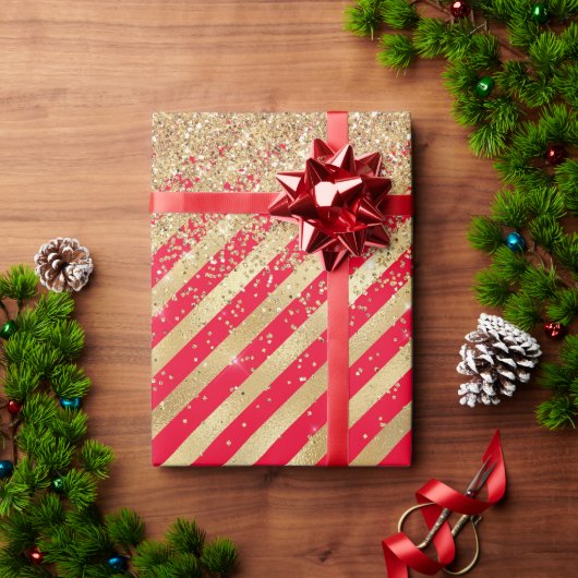 Weihnachtsglitzer funkelnd geschenkpapier (Feiertagsgeschenk)