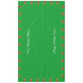 Weihnachtsglocke auf grünem Tischdecken (Vorderseite)