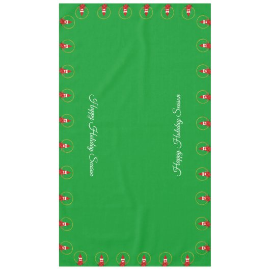 Weihnachtsglocke auf grünem Tischdecken (Vorderseite)