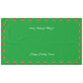 Weihnachtsglocke auf grünem Tischdecken (Vorderseite (Horizontal))