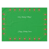 Weihnachtsglocke auf Small Green Tablecloth Tischdecke (Vorderseite (Horizontal))