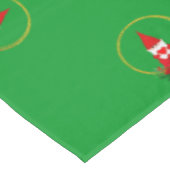 Weihnachtsglocke auf Small Green Tablecloth Tischdecke (Schrägansicht)