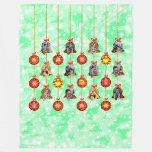 Weihnachtsglocke & Ball Ornament 6 Fotos L-Green V Fleecedecke