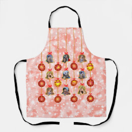 Weihnachtsglocke & Ball Ornamente 6 Fotos L-Red A Schürze