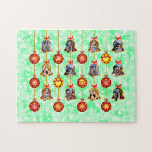 Weihnachtsglocke & Ball Ornaments 6 Fotos L-Green Puzzle