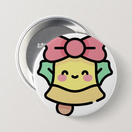 Weihnachtsglocke Button (Vorne & Hinten)
