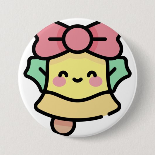 Weihnachtsglocke Button (Vorderseite)