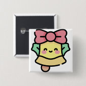 Weihnachtsglocke Button (Vorne & Hinten)