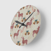 Weihnachtsglocke Dei Candy Cane Acrylmauer Uhr (Winkel)