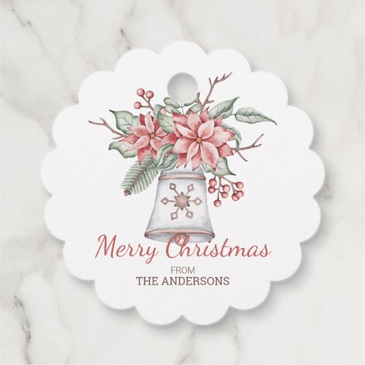 Weihnachtsglocke Geschenkanhänger (Rückseite)