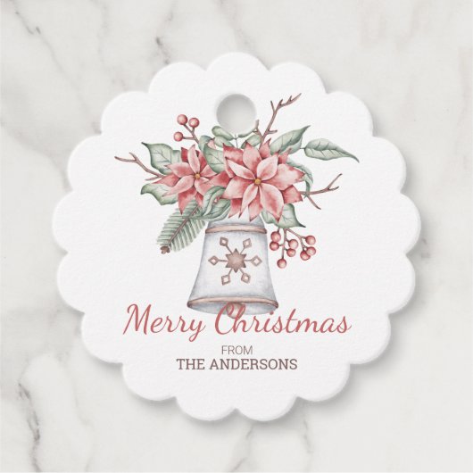 Weihnachtsglocke Geschenkanhänger (Vorderseite)