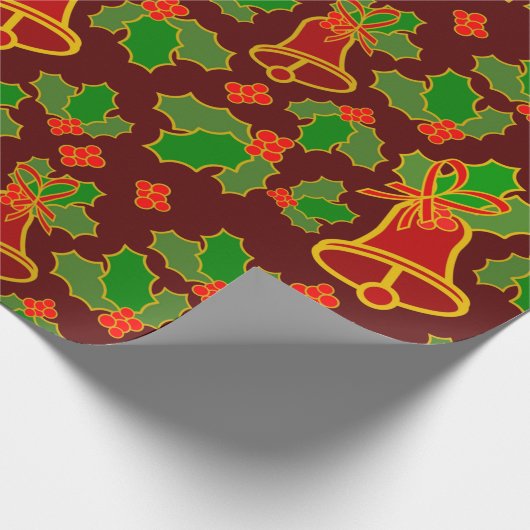 Weihnachtsglocke Geschenkpapier (Ecke)