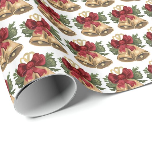 Weihnachtsglocke Geschenkpapier (Rolleneckpunkt)