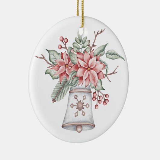 Weihnachtsglocke Keramik Ornament (Rechts)