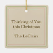 Weihnachtsglocke (Mistletoe) Wilder Wille zu den M Keramikornament (Rückseite)