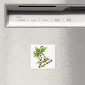 Weihnachtsglocke mit Holly-12 Magnet (In Situ (Geschirrspüler))